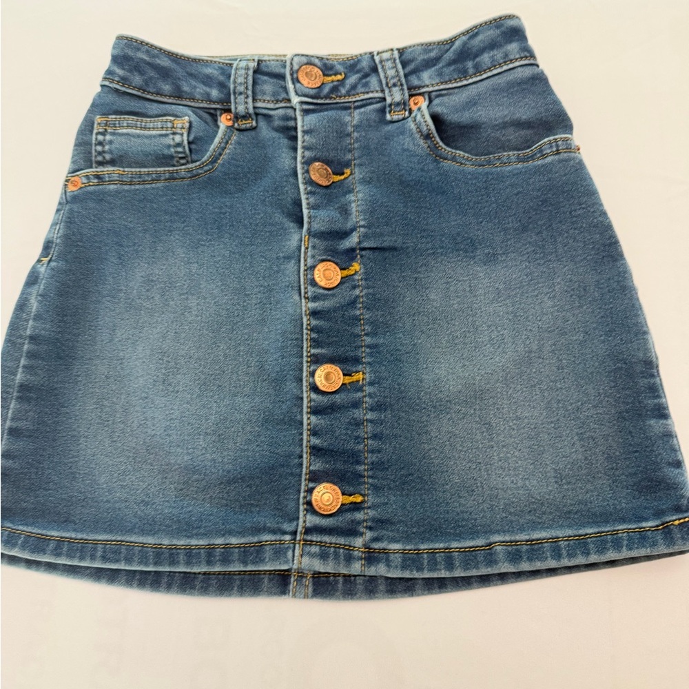 Cat & Jack Blue Denim A-Line Skirt